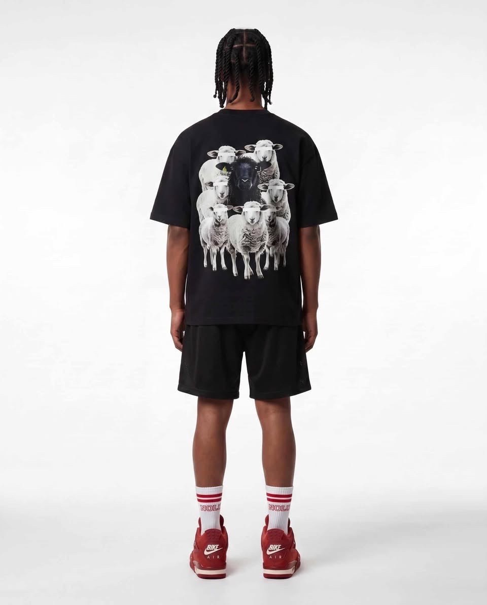 “NOLU” The Black Sheep Boxy Tee