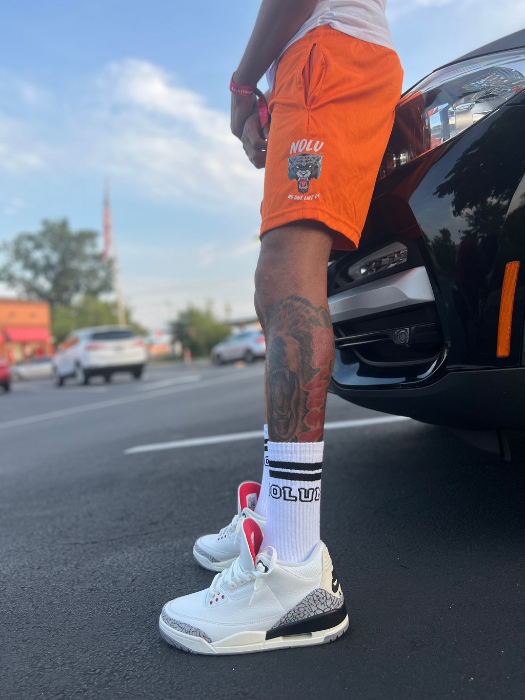 “NOLU” Mesh Shorts